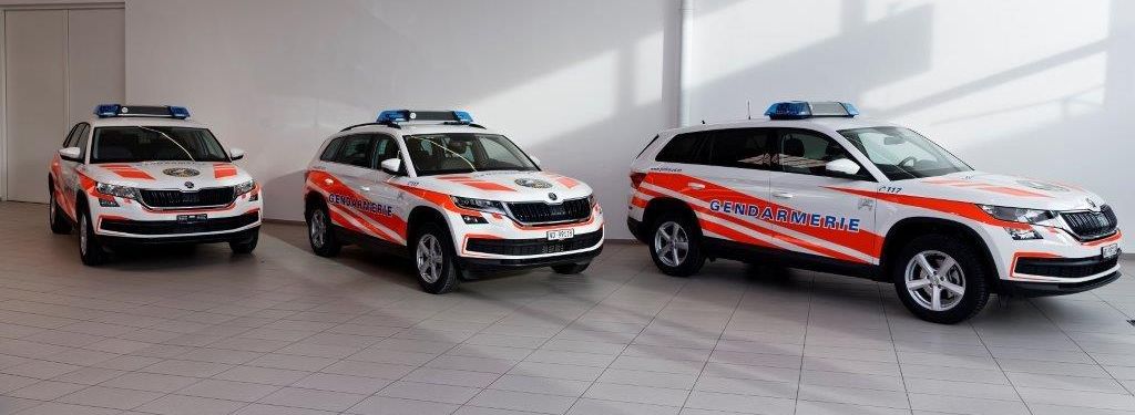 Skoda Kodiaq Polizei Waadt KMT kommunalTechnik