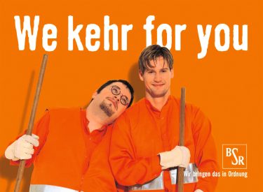 Damit fing alles an: Noch heute ist das «We kehr for you»-Sujet zu sehen. Es prägte die Kampagne nachhaltig.