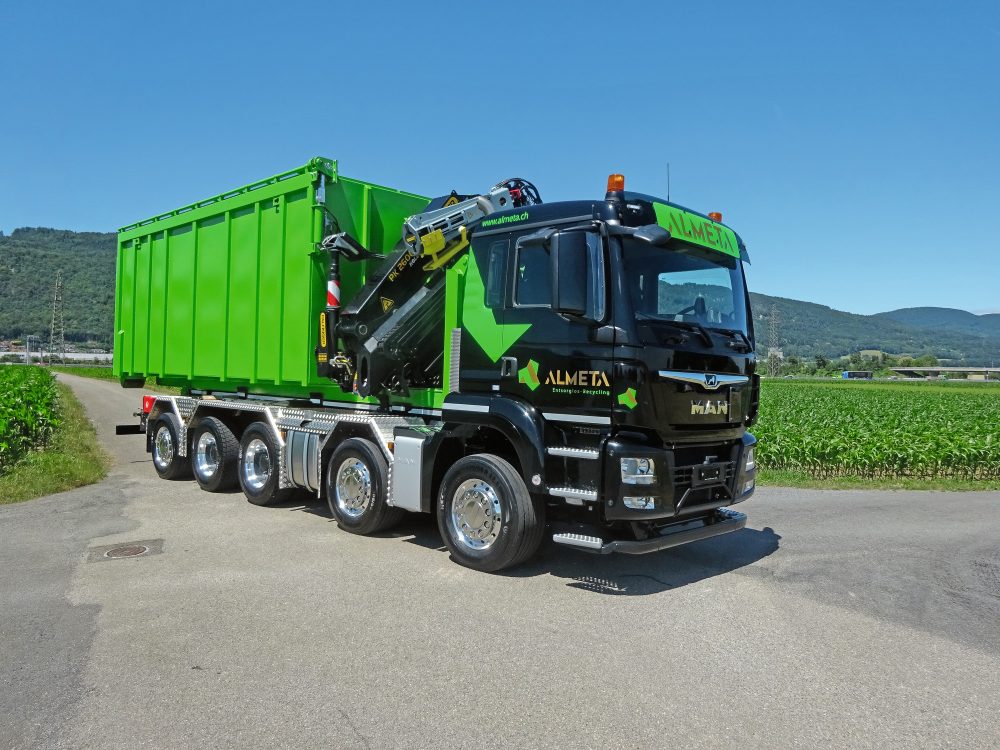 MAN TGS Almeta Recycling AG TIR transNews