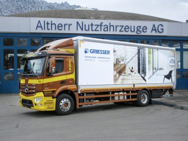 Lesa Transporte AG Mer­cedes-Benz Antos 1835 L TIR transNews