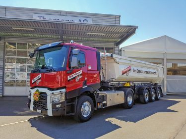 Blöchlinger AG Renault Trucks C480 T4×2 Sattelzug mit OptiTrack TIR transNews