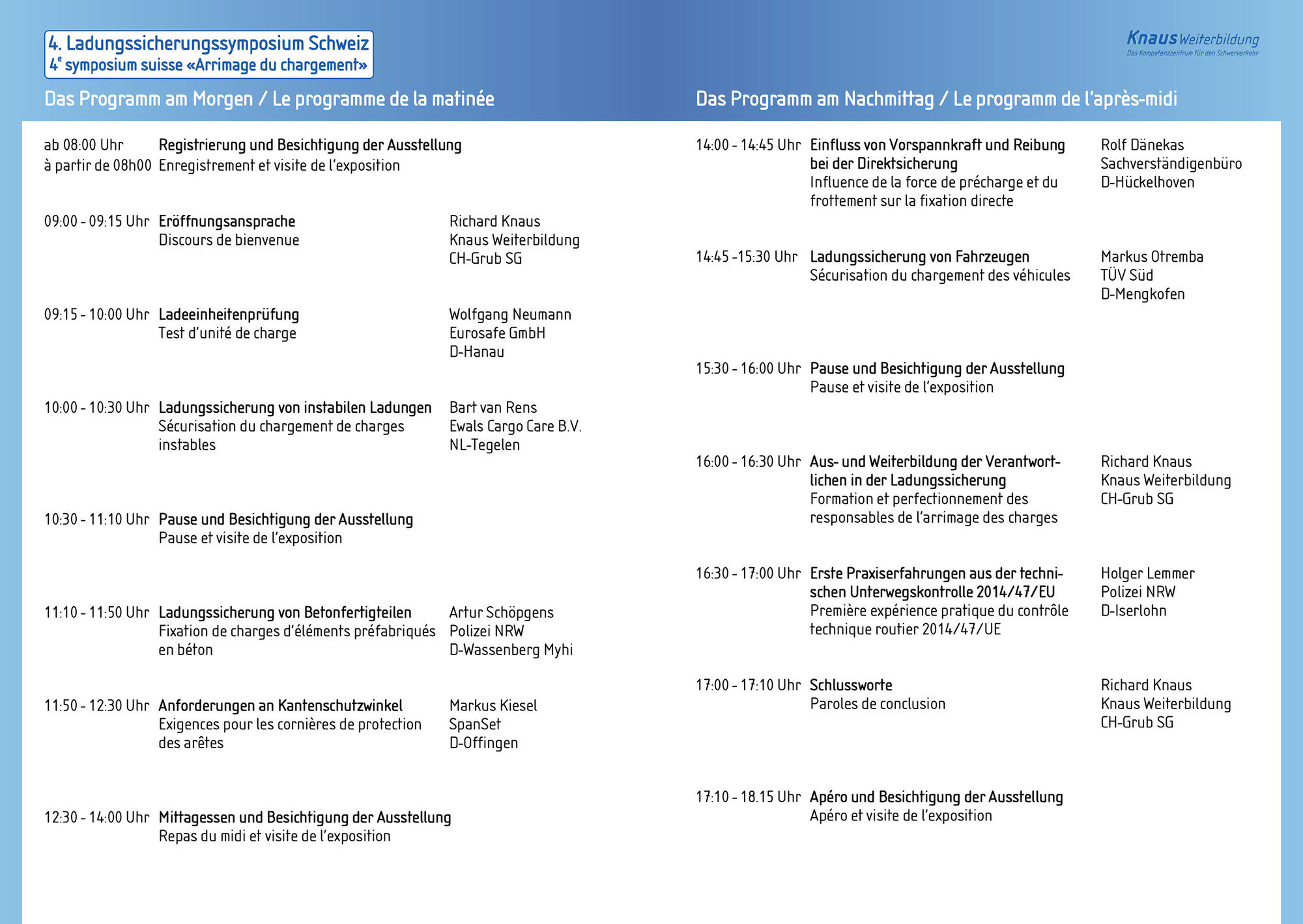 Ladungssicherung Symposium TIR transNews