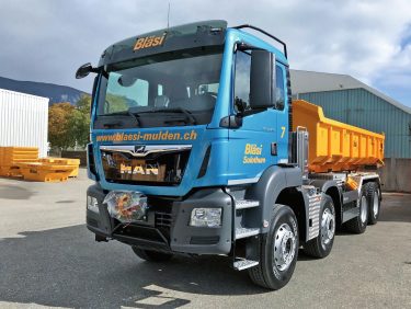 MAN-Vierachser TGS 35.460 8×4 Bläsi Transport AG TIR transNews