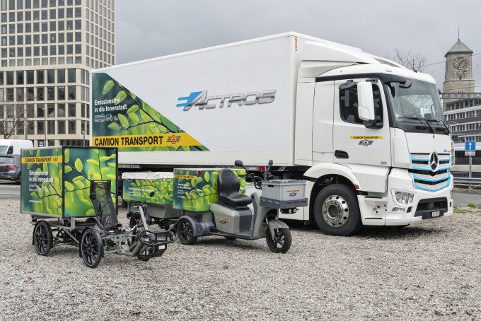 Emissionsfrei in die Innenstadt Camion Transport AG eActros St.Gallen TIR transNews