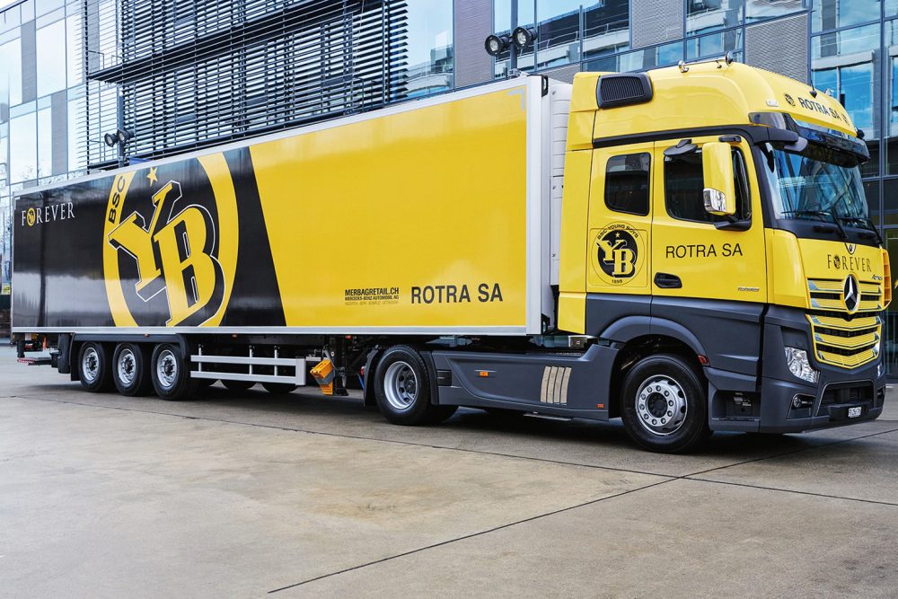 Mercedes-Benz Actros Rotra SA Berner Young Boys TIR transNews