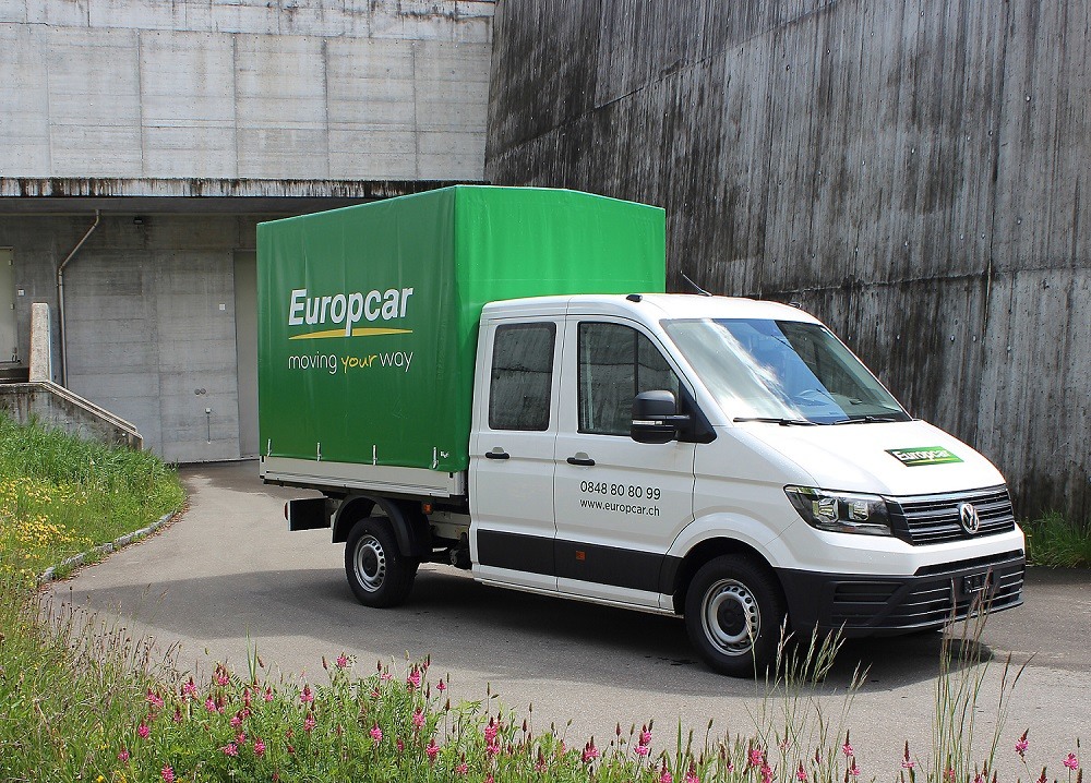 VW Crafter Doppelkabine Europcar TIR transNews