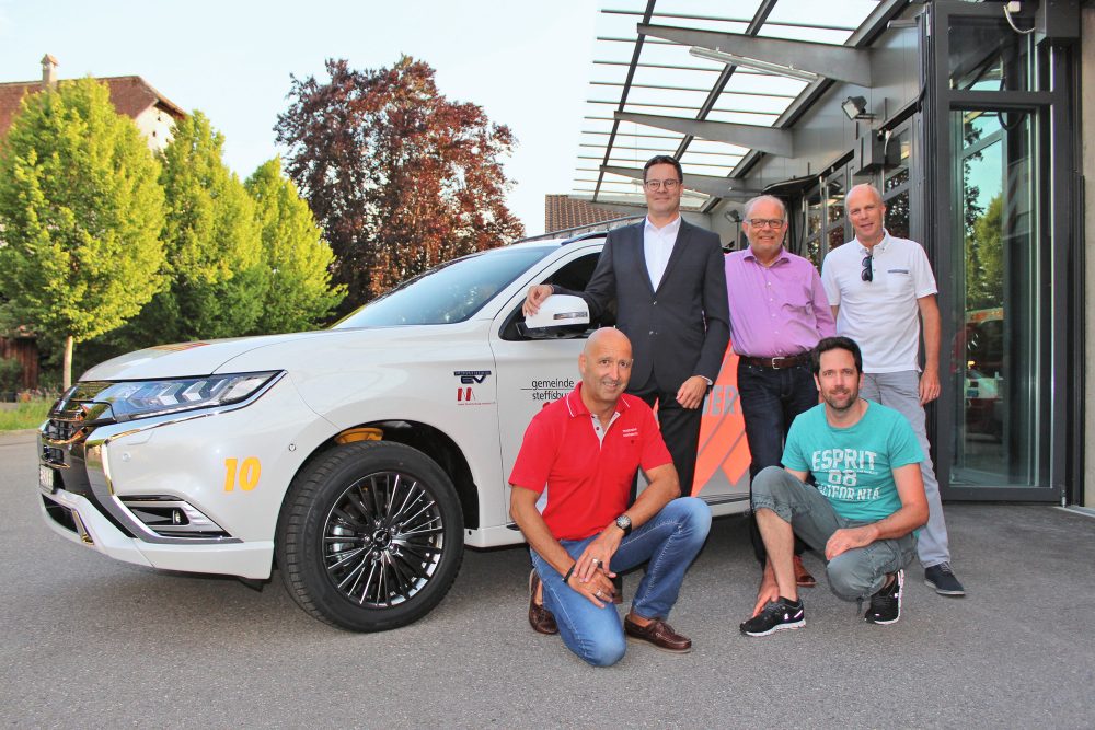 Mitsubishi Plug-in-Hybrid Outlander PHEV Feuerwehr Steffis­burg regio TIR transNews