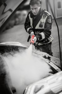 Feuerlöscher Maus Xtin Klein TIR transNews