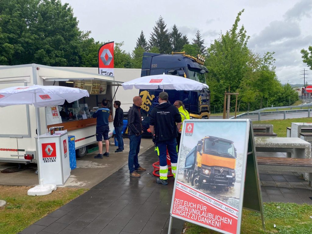 Renault Trucks Dankeschön Rastplätze A1 Berufsfahrer Birrhard TIR transNews