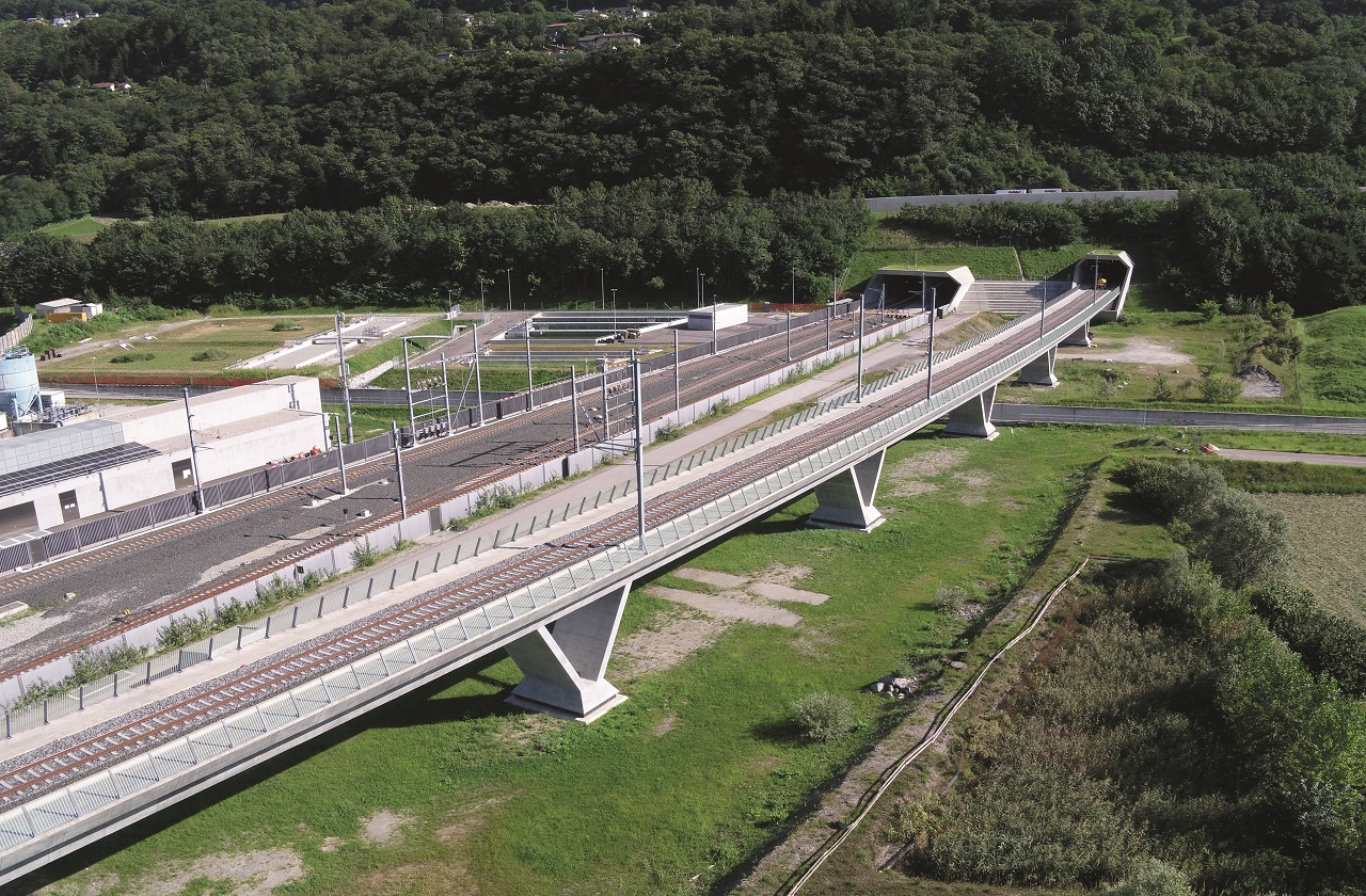 Verlagerung auf die Schiene Monte Ceneri Basistunnel Nordportal NEAT TIR transNews