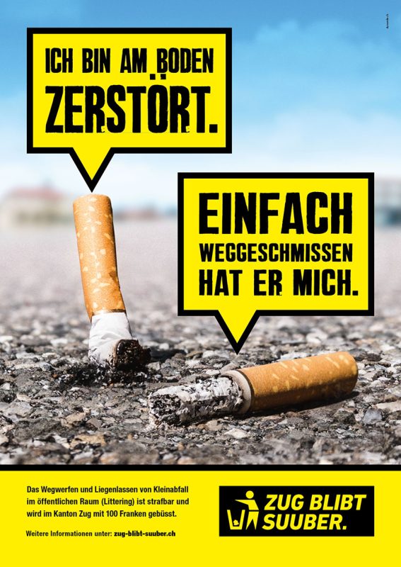 Zug Littering Kampagne 2021 TIR transnews