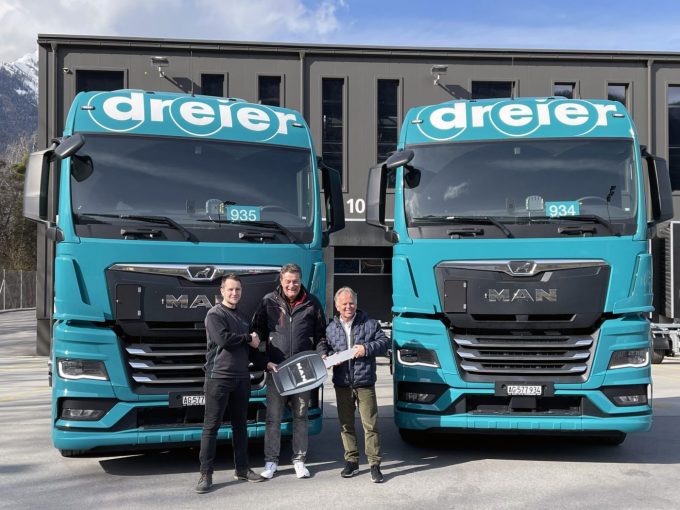 MAN Löwenkarawane MAN TGX 18.470 Dreier AG TIR transNews