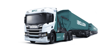 E-LKW für Schwertransporte Scania Boliden TIR transNews