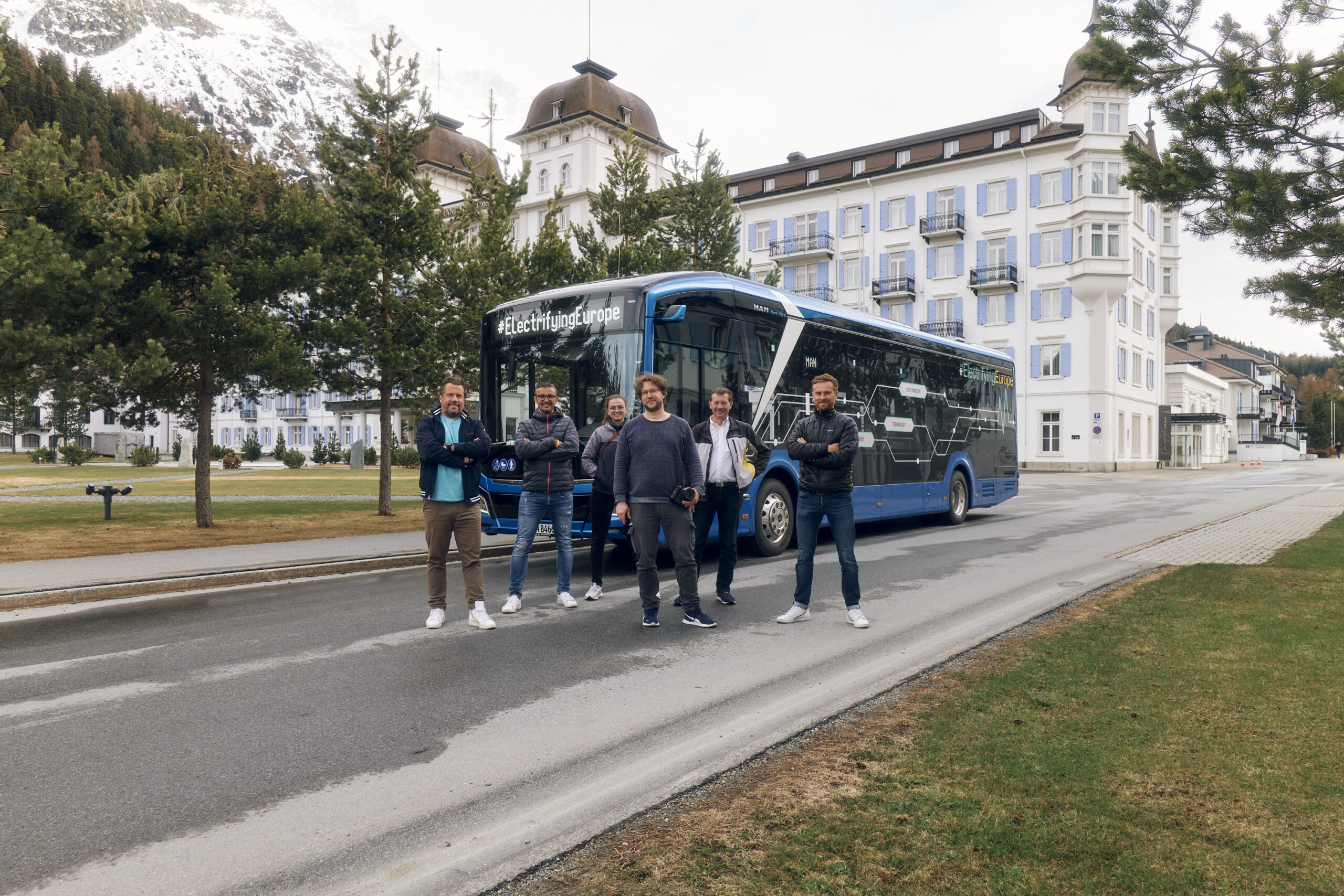 Electrifying Europe Tour vollelektrische Stadtbus Lion's City E TIR transNews