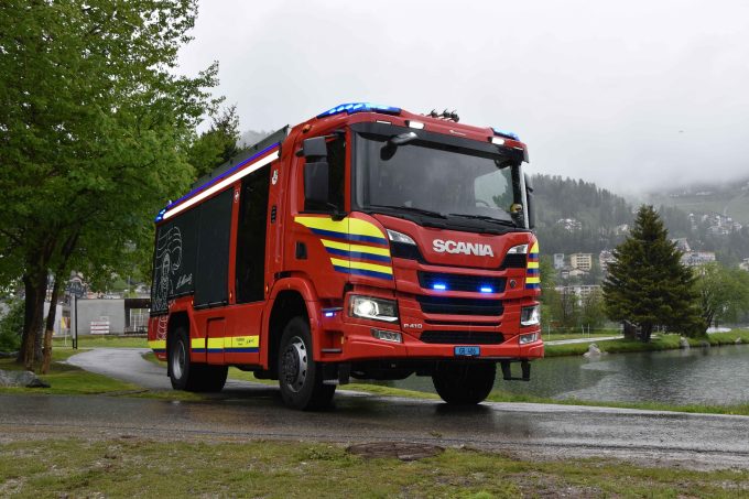 Scania Stützpunkt-Feuerwehr St. Moritz TIR transNews