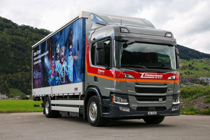 E-Scania Zimmermann Umweltlogistik AG TIR transNews