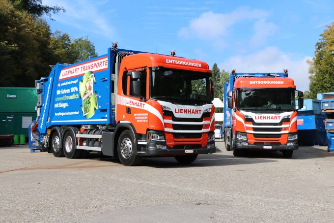 Biogas-Antrieb Scania Lienhart Transporte AG Basersdorf TIR transNews