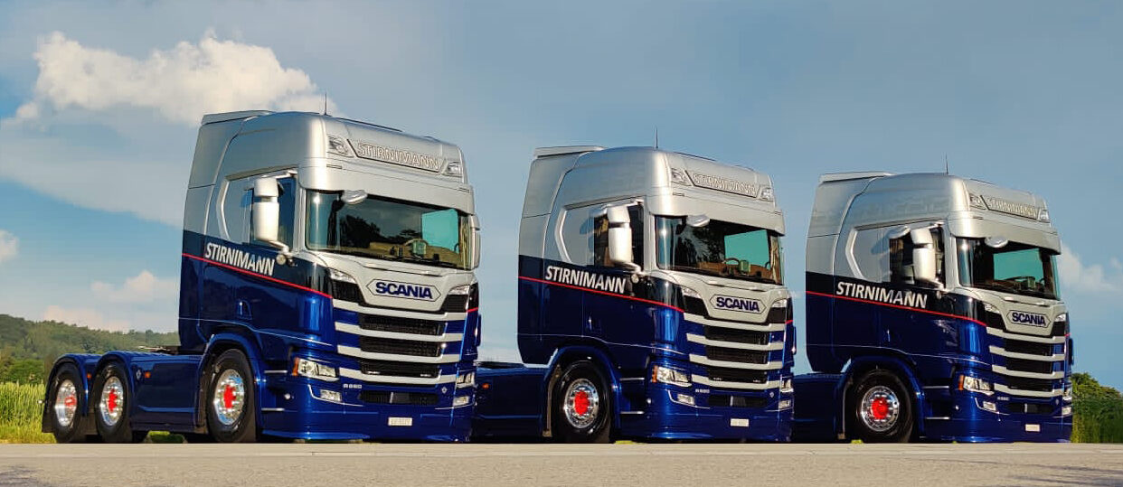 Stirnimann Transport AG Scania V8 TIR transNews