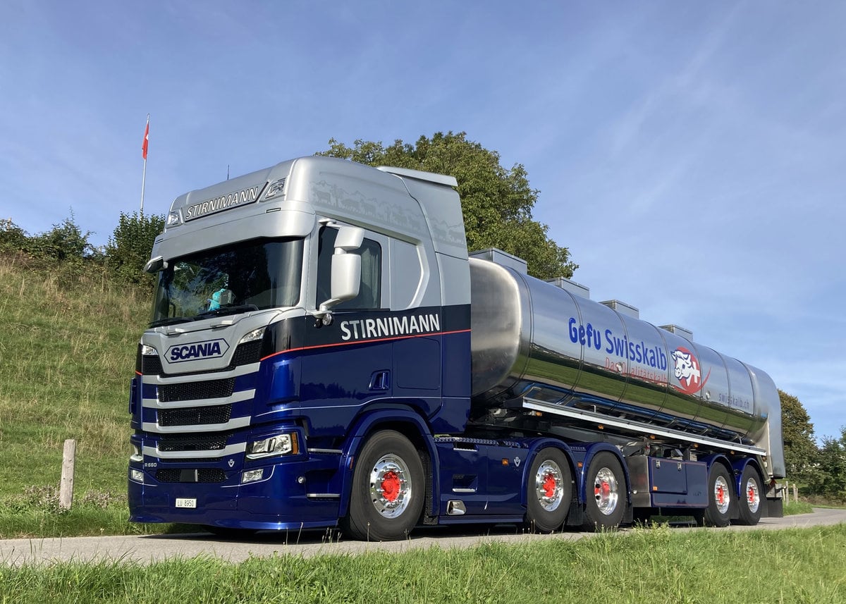 Stirnimann Transport AG Scania V8 TIR transNews