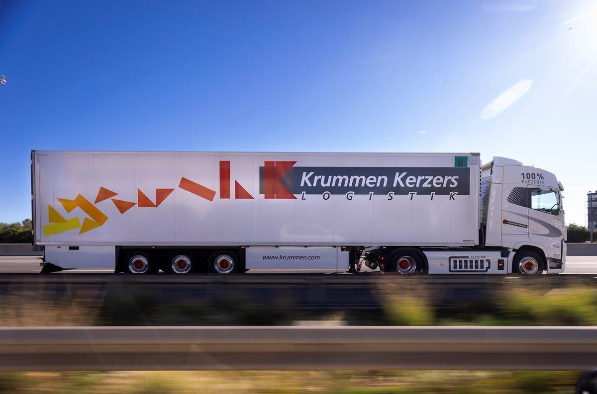 Krummen Group E-LKW-Flotte TIR transNews