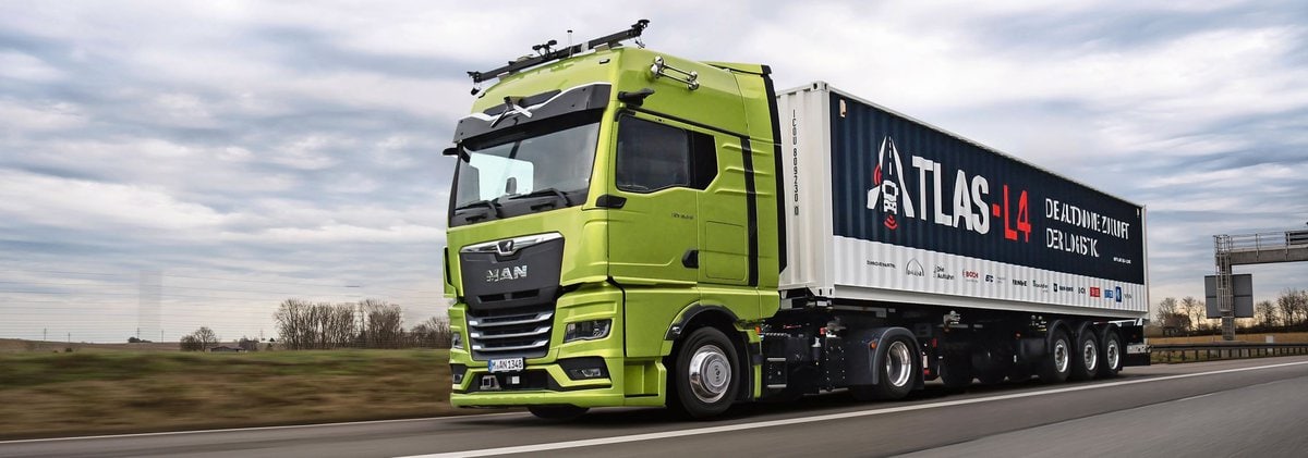 MAN Atlas L4 Autonomes Fahren auf der Autobahn TIR transNews