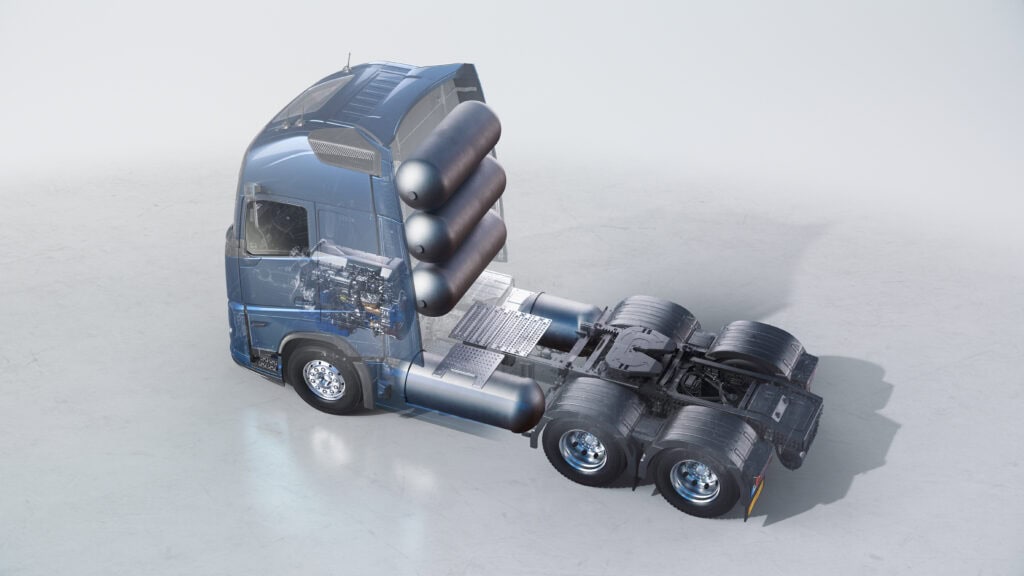 Volvo Trucks Wasserstoff-Verbrenner-LKW TIR transNews