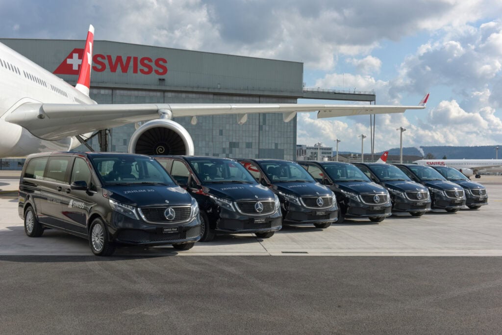 Swiss Mercedes-Benz EQV TIR transNews