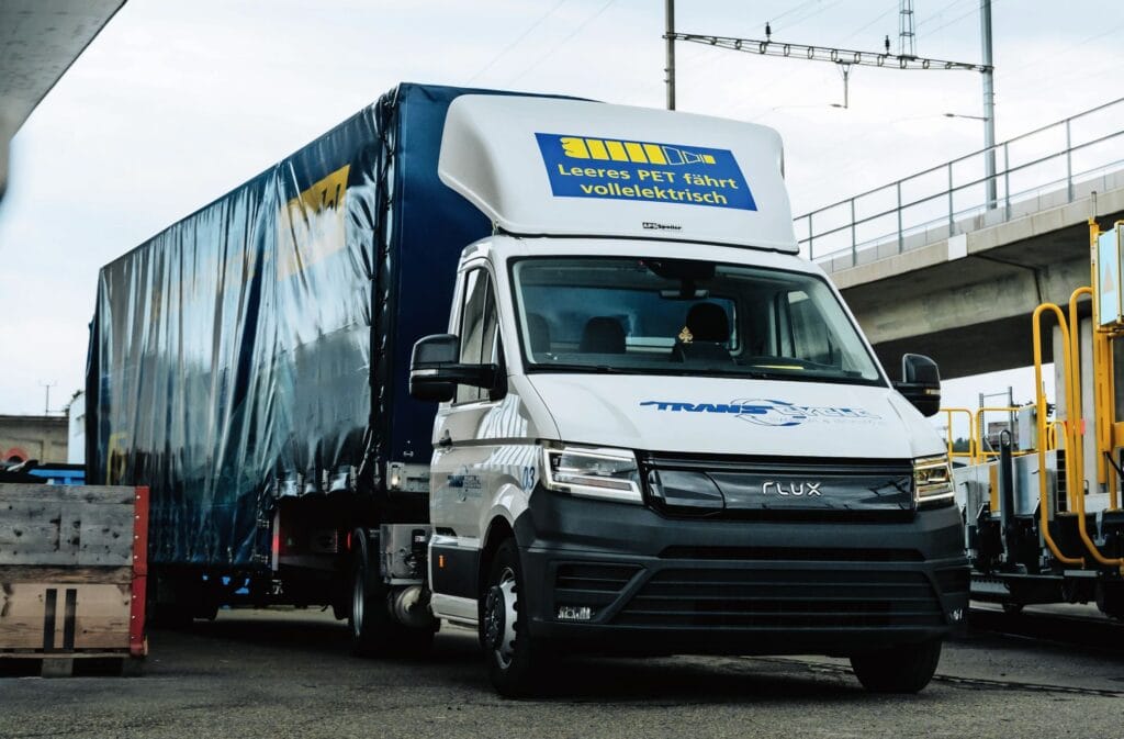 Der erste Elektro-Sattelschlepper von Flux Mobility ist bei Trans Cycle im Einsatz.