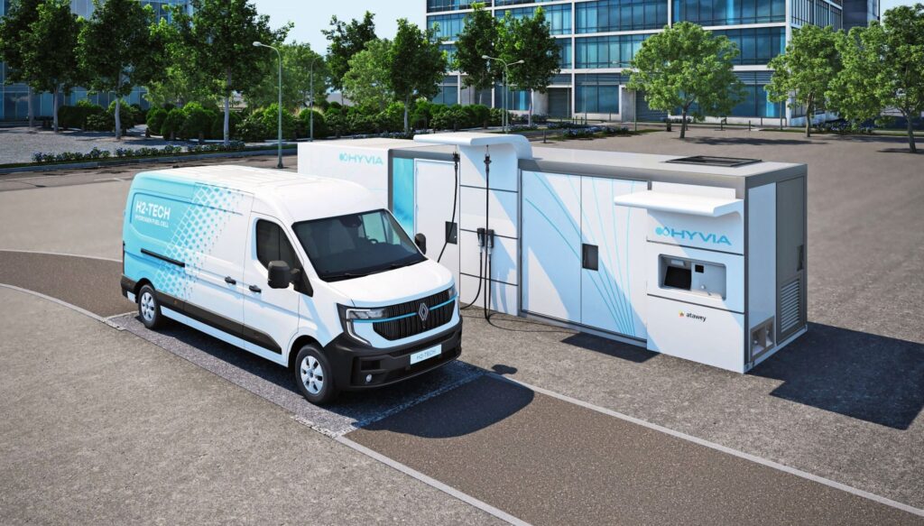 Der Renault Master H2-Tech, hier noch als Prototyp, wird mit Hilfe von Partnern zusammen mit einem ganzen Wasserstoff-Ökosystem angeboten.